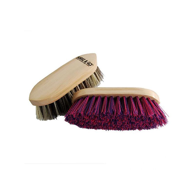 Two-colored grooming brush